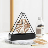 Triangle-shaped Durable Mosquito Coil Holder Creative Hanging Or Standing Incense Burner
