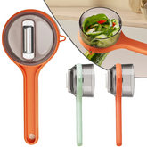 Multi‑Functional Vegetable & Fruit Peeler | With Integrated Storage Container | Easy Kitchen Tool - 7 inches