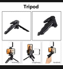 Ay-49 Video Making Kit Vlogging Tripod Triple Band Light.
