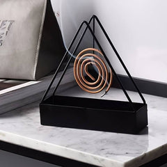 Triangle-shaped Durable Mosquito Coil Holder Creative Hanging Or Standing Incense Burner