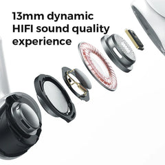 T03S PRO JOYROOM TWS Active Noise Cancelling ANC Earbuds - White