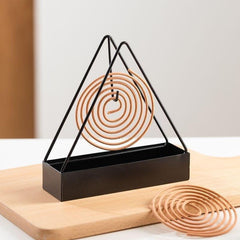 Triangle-shaped Durable Mosquito Coil Holder Creative Hanging Or Standing Incense Burner