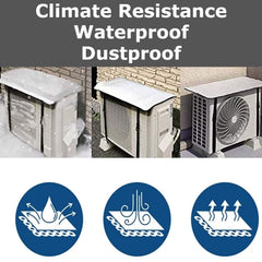 Split AC Outdoor Unit Protector Shade Cover Thermal Insulated