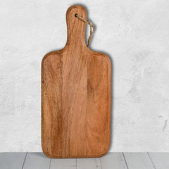 Acacia Oblong Cutting Board - Wooden 16" x 8" Face Grain Kikar Wood Chopping Board