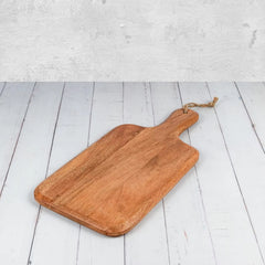 Acacia Oblong Cutting Board - Wooden 16" x 8" Face Grain Kikar Wood Chopping Board