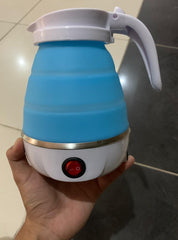 Fast Water Boiling 600 ml Portable Kettle Travel Kettle Foods Boils Quickly Silicone Small Collapsible Foldable Electric Sports Bottles