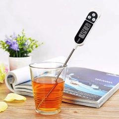 Digital Food Thermometer | Instant Kitchen Thermometer with Stainless Steel Probe | BBQ, Meat, Oil & Baking Temperature Meter