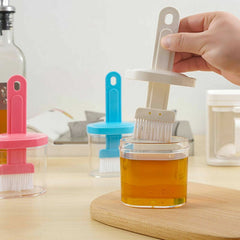 Oil Bottle with Silicone Brush – Durable Kitchen Tool for Easy Cooking and Baking Use.