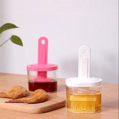 Oil Bottle with Silicone Brush – Durable Kitchen Tool for Easy Cooking and Baking Use.