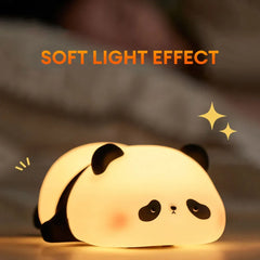 🐼 Cute Panda Night Light – Soft Silicone Lamp for a Cozy Glow