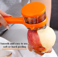 Multi‑Functional Vegetable & Fruit Peeler | With Integrated Storage Container | Easy Kitchen Tool - 7 inches