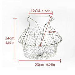 Stainless Steel Multi-Functional Foldable Chef Basket Deluxe
