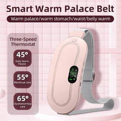 Portable Menstrual Heating Pad Belt with Massage | Period Pain Relief Electric Waist Belt | Rechargeable & Adjustable Heat