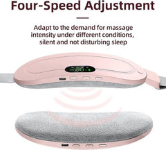 Portable Menstrual Heating Pad Belt with Massage | Period Pain Relief Electric Waist Belt | Rechargeable & Adjustable Heat