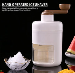 Manual Ice Shaver & Gola Ganda Maker | Portable Ice Crusher Machine | Stainless Steel Blades | No Electricity Required