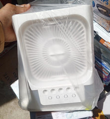 Multi-Function Portable Desktop Air Cooler Fan – High-Velocity Cooling with LED Lighting, Adjustable Speed, and Built-in Humidifier Mist