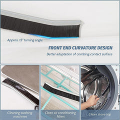 2 PCS Hard Bristle Crevice Cleaning Brush | Multi-Purpose Gap Cleaning Tool for Kitchen, Bathroom, Tiles & Window Tracks
