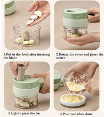 5 In 1 Handheld Hammer Electric Vegetable Cutter
