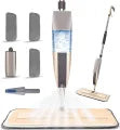 360° Rotating Spray Mop with Refillable Water Tank | Microfiber Flat Floor Cleaning Mop for Hardwood, Tile, Marble, Vinyl & Laminate Floors | Wet & Dry No Bucket Cleaning System with Washable Mop Pads