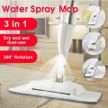 360° Rotating Spray Mop with Refillable Water Tank | Microfiber Flat Floor Cleaning Mop for Hardwood, Tile, Marble, Vinyl & Laminate Floors | Wet & Dry No Bucket Cleaning System with Washable Mop Pads