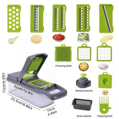 16-in-1 multifunctional slicer & cutter