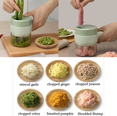5 In 1 Handheld Hammer Electric Vegetable Cutter