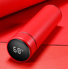 Smart LED Stainless Steel Hot and Cold Water Bottle - 500ml Thermos Flask