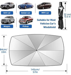 Car Windshield Umbrella Shade - Durable & Weather Resistant