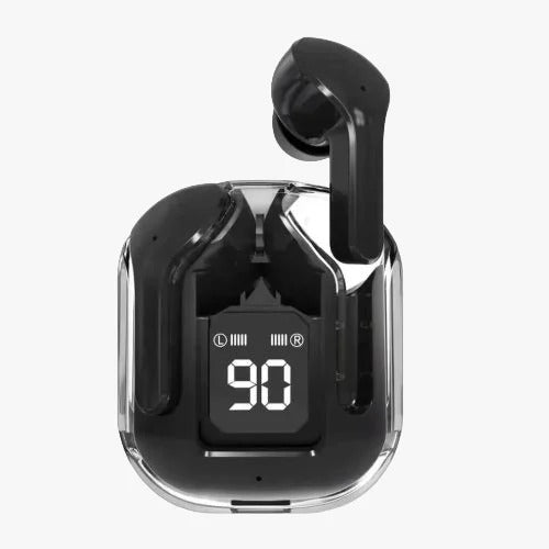 AIR 31 Wireless Earbuds – Crystal Transparent Case | Bluetooth 5.3 | Heavy Bass 🔥( random colour)