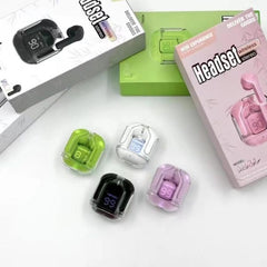 AIR 31 Wireless Earbuds – Crystal Transparent Case | Bluetooth 5.3 | Heavy Bass 🔥( random colour)