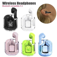 AIR 31 Wireless Earbuds – Crystal Transparent Case | Bluetooth 5.3 | Heavy Bass 🔥( random colour)