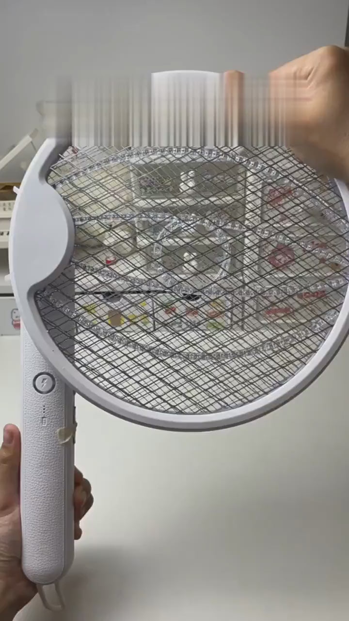 Foldable Mosquito Killer Trap | Electric Rechargeable Bug Zapper Racket For Indoor And Outdoor Mosquito And Insect Control